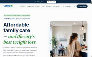 Get Well Clinic Family Health and Weight Loss of Humble website