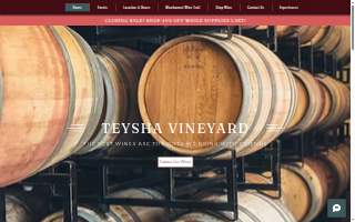 Teysha Vineyard website