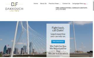 Dakkouch Law Firm website