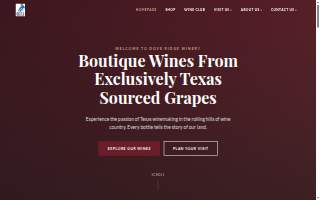 Dove Ridge Winery website