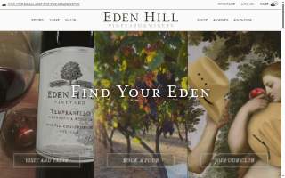 Eden Hill Winery and Vineyard website