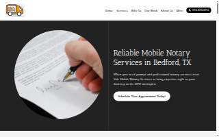 Yale's Mobile Notary Services website