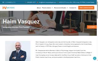 Haim Vasquez Legal Group website
