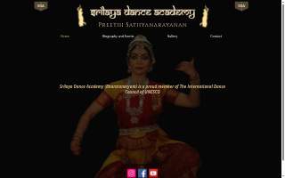 Srilaya Dance Academy website