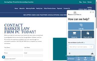 Barker Law Firm PC website