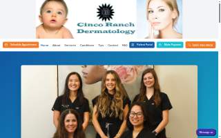 Cinco Ranch Dermatology website