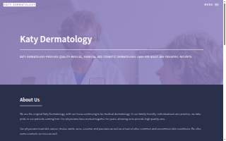 Katy Dermatology- West Clinic website