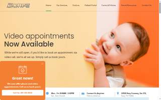 Katy Memorial Pediatrics website