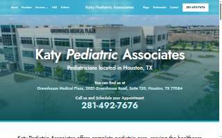 Katy Pediatric Associates website