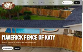 Maverick Fence Of Katy website