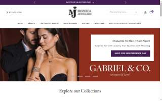 Monica Jewelers website