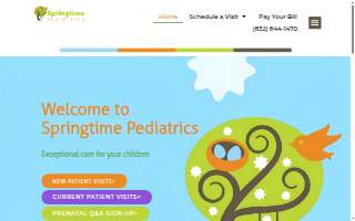 Springtime Pediatrics website