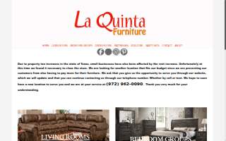La Quinta Furniture website