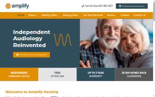 Amplify Hearing USA website
