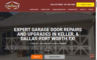 Professional Garage Concepts website