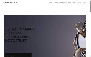 EZ Self Storage website
