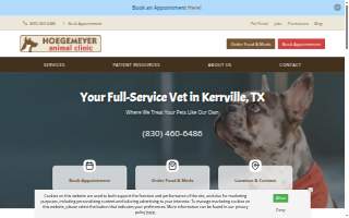 Hoegemeyer Animal Clinic website