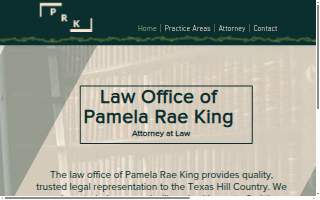 Pamela Rae King Law Office website