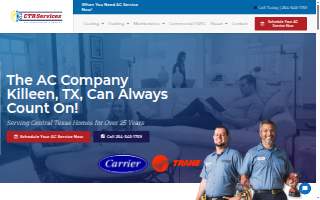 CTR Services Air Conditioning & Heating website