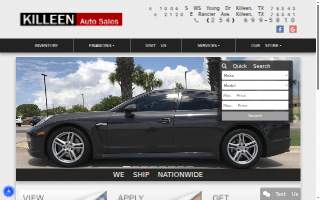 Killeen Auto Sales website
