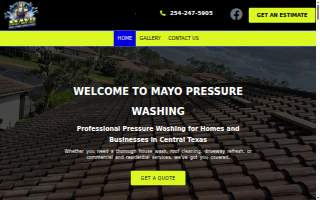 Mayo Pressure Washing of Killeen website