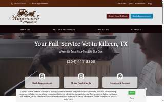Stagecoach Pet Hospital website