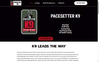Pacesetter K9 LLC website