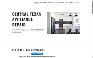 Central Texas Appliance website