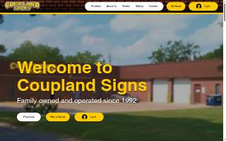 Coupland Signs website