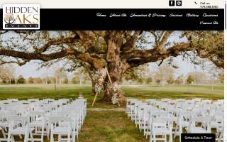 Hidden Oaks Events website