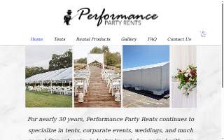 Performance Party Rents, LLC website
