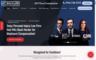 Hit Back Law By Gonzalez Druker Law Firm, PLLC website