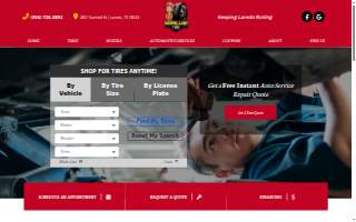 Murillo's Tire Shop website