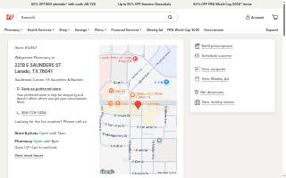 Walgreens Pharmacy (2219 E Saunders St) website