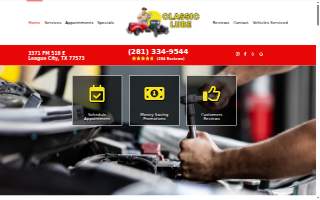 Classic Lube Auto Repair website