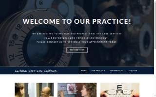 League City Eye Center website