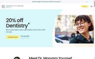 League City Smiles Dentistry website