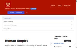 Roman Empire Gym website