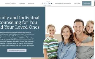 Thrive Family Counseling League City website