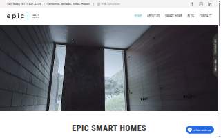Epic Smart Homes website