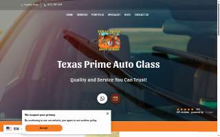 Texas Prime Auto Glass website