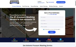 Guardian Pressure Washing website