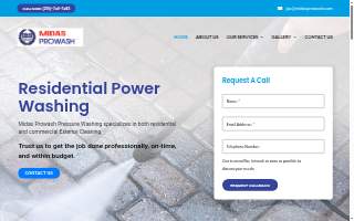 Midas Prowash Pressure Washing website