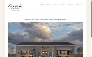 Capricho Interiors website