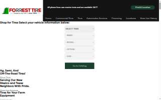 Forrest Tire website