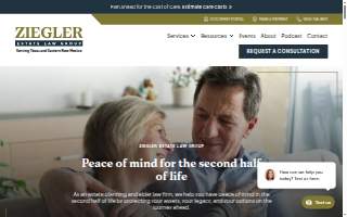 Ziegler Estate Law Group of Levelland website