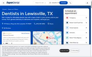 Aspen Dental of Lewisville website