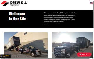 Drew & J. Transport website