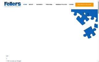 Fellers Insurance Agency website