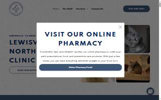 Lewisville North Animal Clinic website